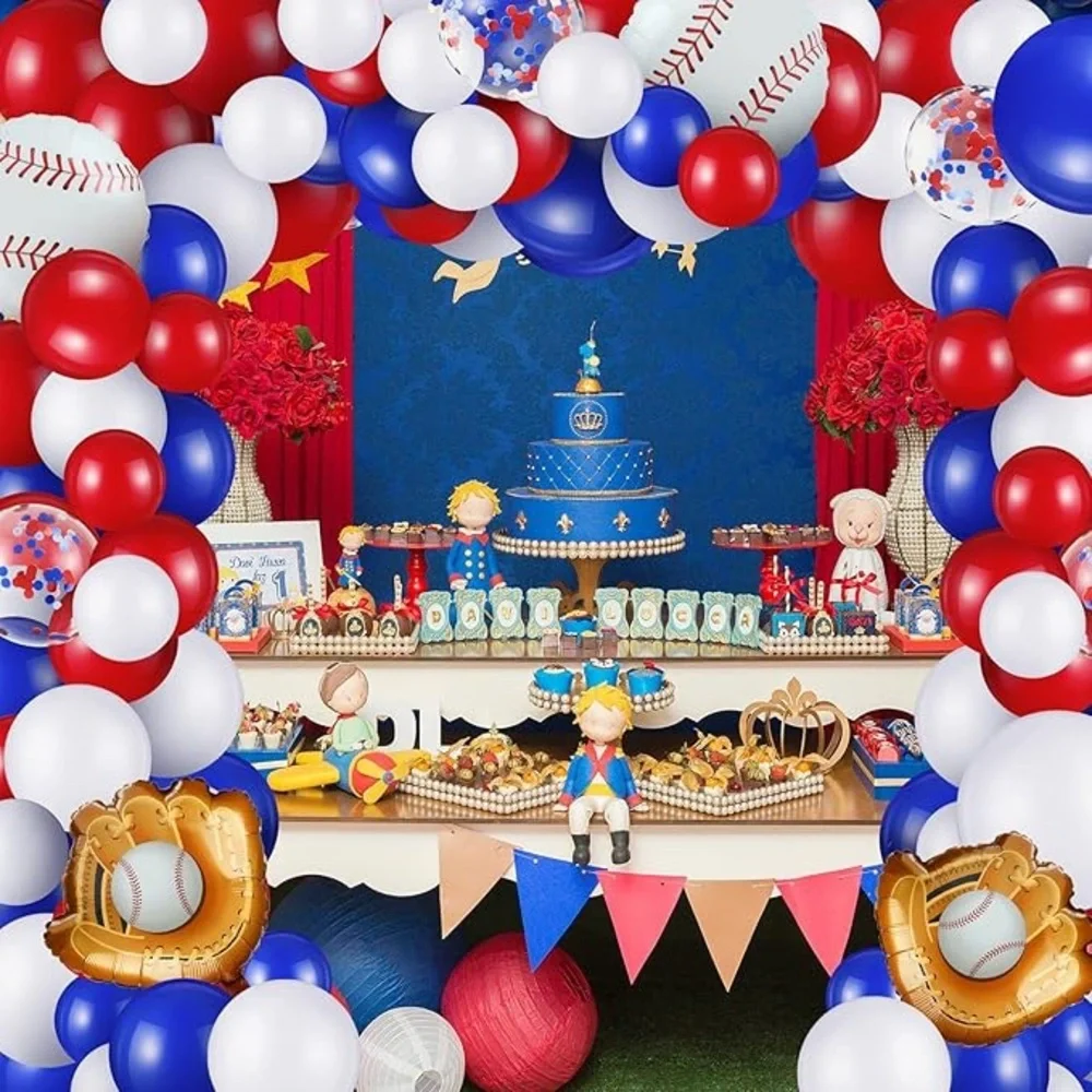 Baseball Themed Party Balloon Set 144 Piece Baseball Party Favors